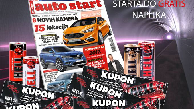 Auto start: Kupon zamijenite svojim Hell Energy napitkom