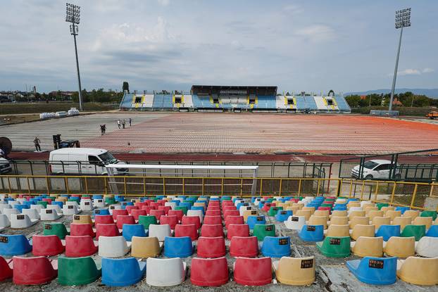 Radovi na Gradskom stadionu u Velikoj Gorici
