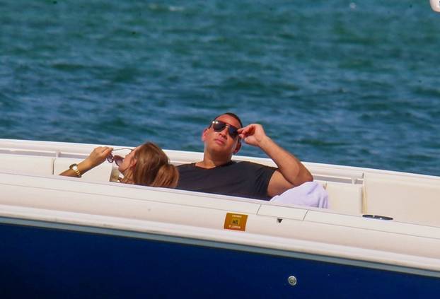 *EXCLUSIVE* Alex Rodriguez sips champagne on a yacht with Avery fit bikini babe that is Not rumored girlfriend, Katherine "Kat'' Padgett. - ** WEB MUST CALL FOR PRICING **