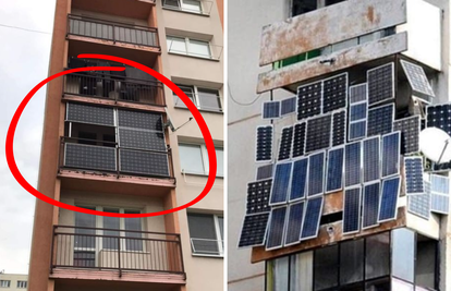 FOTO Čovjek na balkon postavio solarne panele pa oduševio sve: 'Ima  hlad i struju, genijalno!'