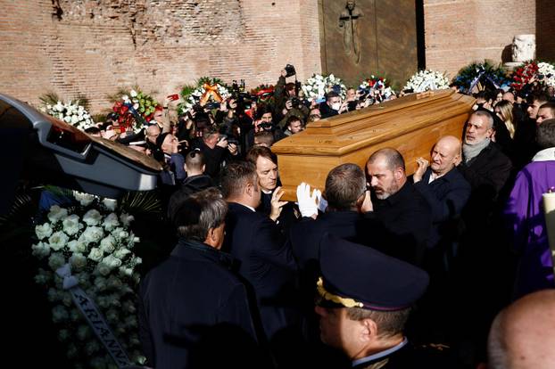 Funeral for former AC Milan and Bologna manager Sinisa Mihajlovic in Rome