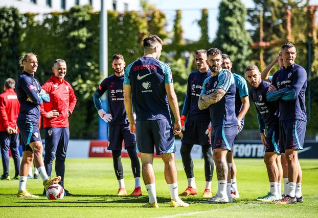 Zagreb: Trening hrvatske nogometne reprezentacije