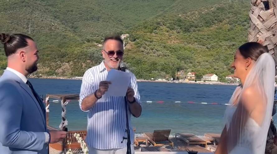 Tarik Filipović našao se u ulozi matičara na vjenčanju nećakinje