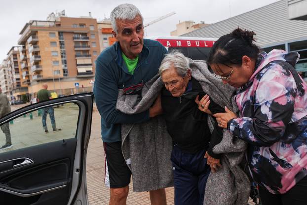 Aftermath of torrential rains, which caused floods in eastern Spain, in Oliva