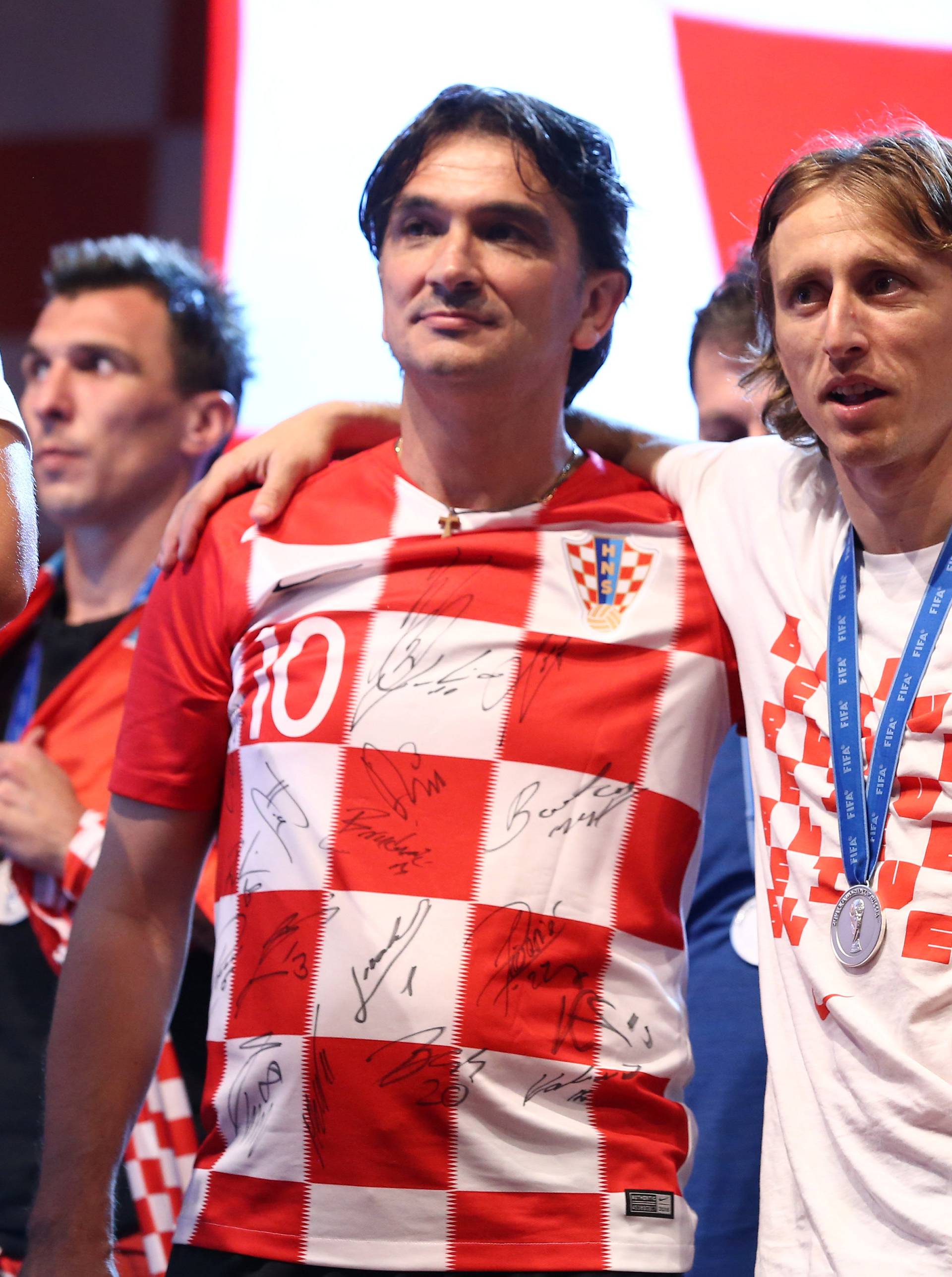 World Cup - The Croatia team return from the World Cup in Russia