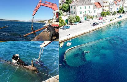 Brački 'Titanic' režu dio po dio, cijena vađenja - 180.000 kuna