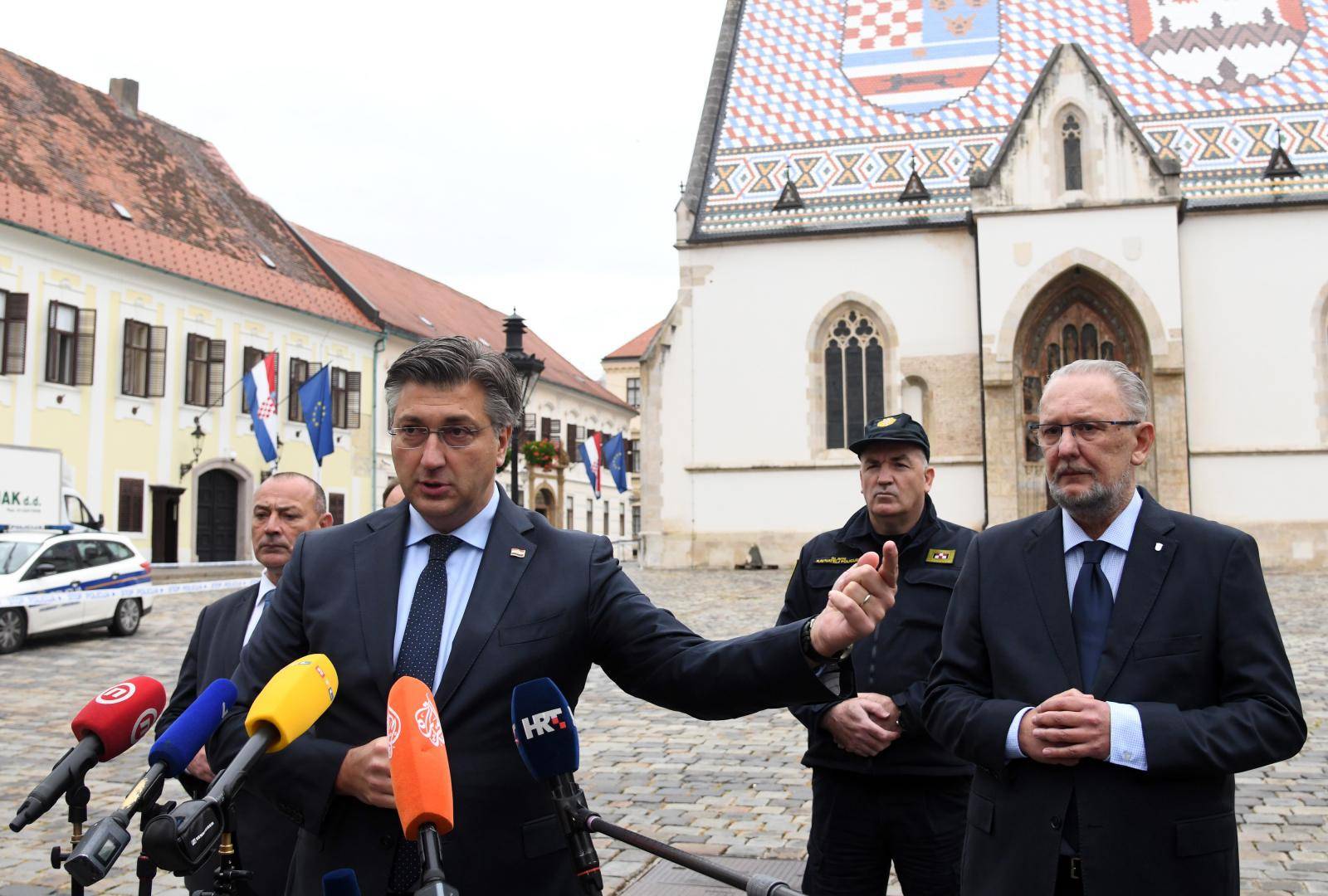 Zagreb: Izjava Andreja Plenkovića nakon pucnjave na policajca na Trgu svetog Marka