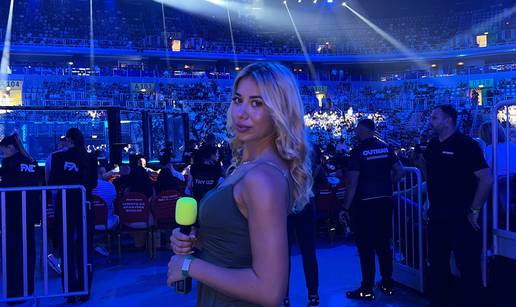 FOTO MMA voditeljica iz Srbije imponirala visinom u Zagrebu