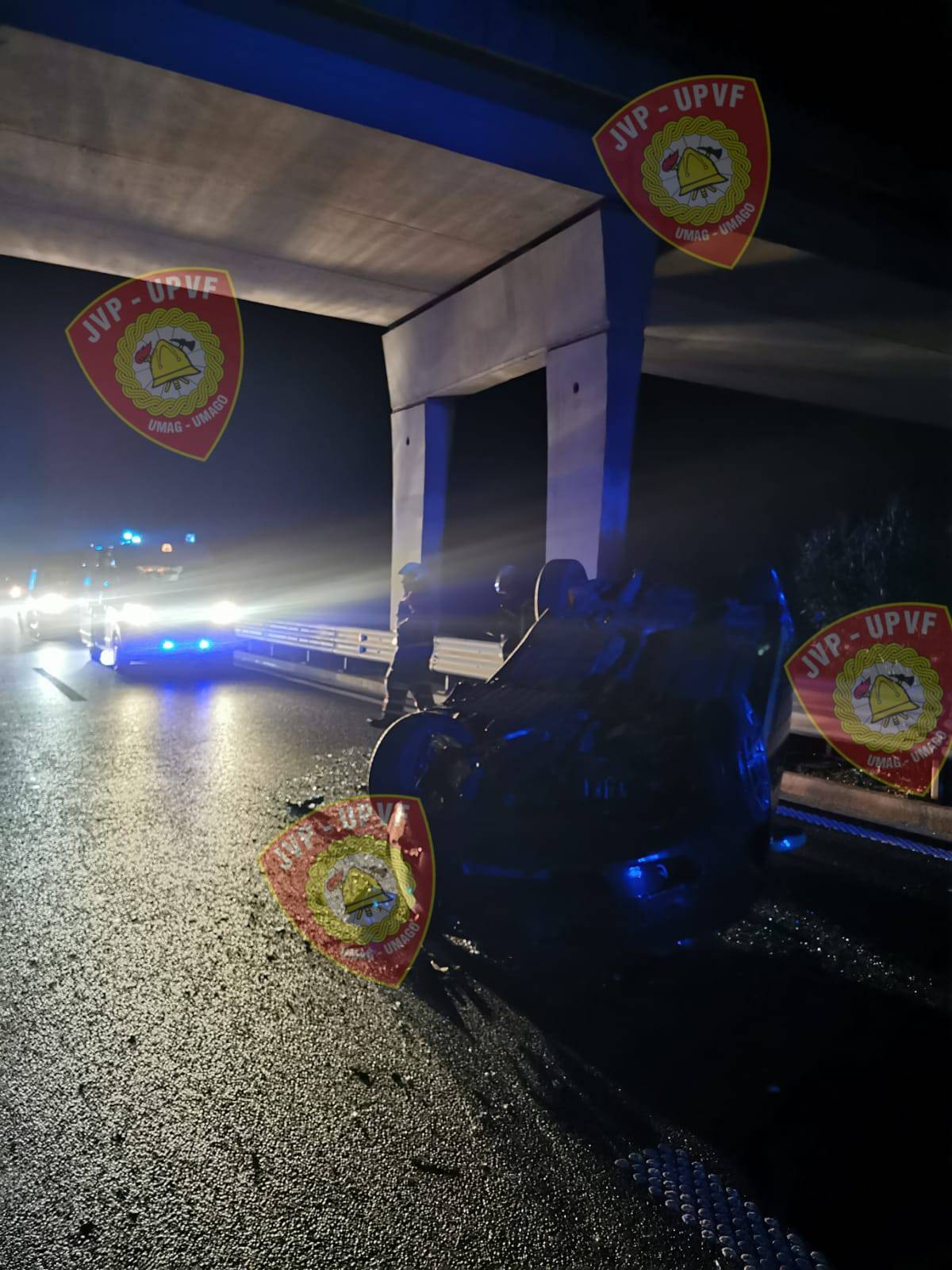 Čudo na Istarskom ipsilonu! Probio ogradu, letio 10 metara i pao na krov. Lakše je ozlijeđen