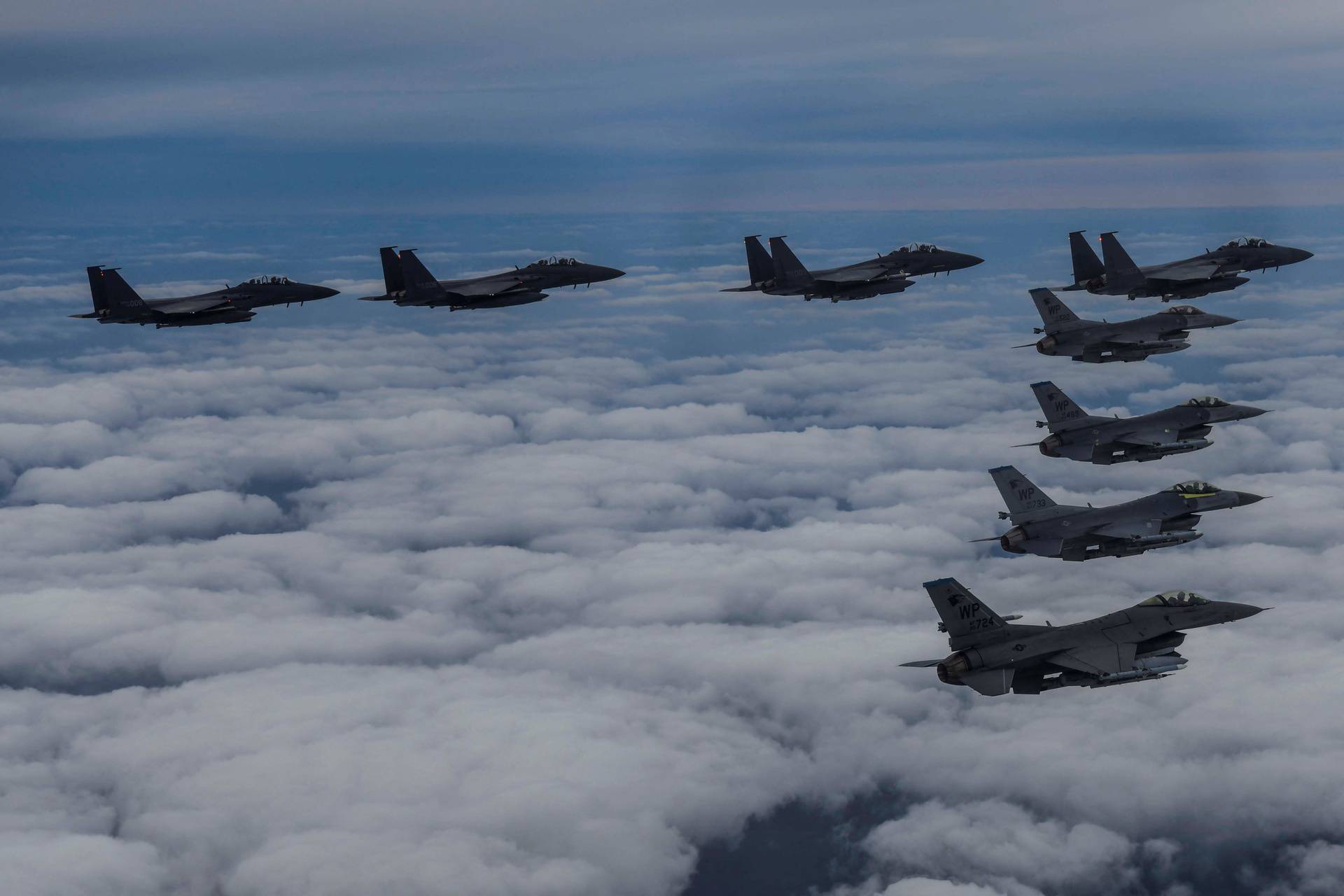 South Korean and U.S. fighter jets take part in a joint bombing drill