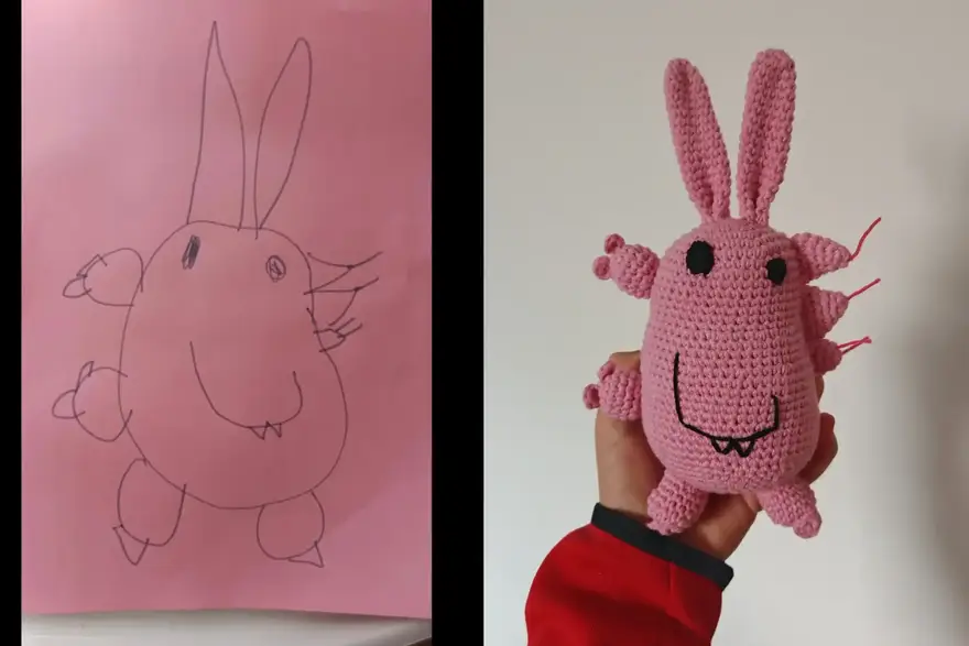 Samohrana mama Ema crteže vaše djece pretvara u najslađe heklane lutkice ikad!