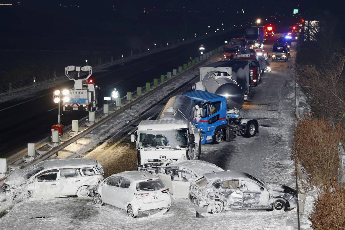 Snježna oluja u Japanu: Lančani sudar 134 vozila na autocesti
