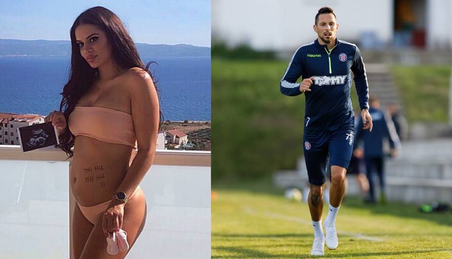 Hajdukov igrač čeka bebu: Cura fotkom u bikiniju objavila vijest