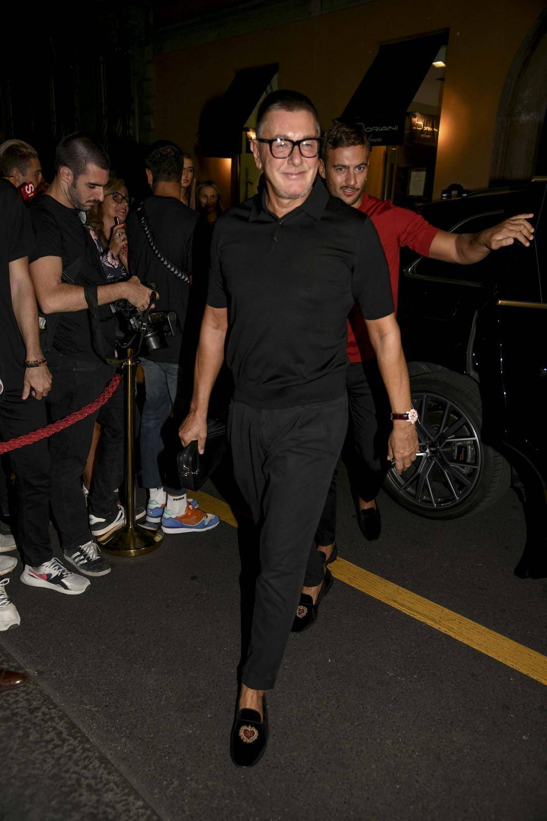 Milan. Arrivals at Domenico Dolce's birthday party