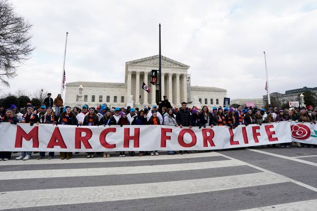 Anti-abortion demonstrators gather in Washington D.C. for the annual  "March for Life\