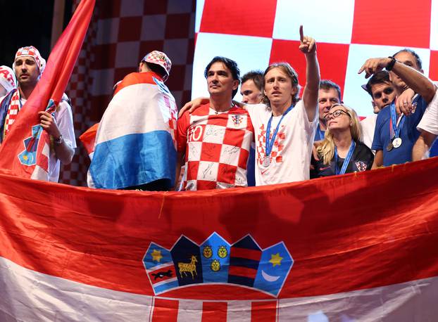 World Cup - The Croatia team return from the World Cup in Russia