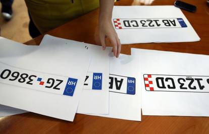 Nove tablice: Svih 128 gradova dobit će vlastite slovne oznake