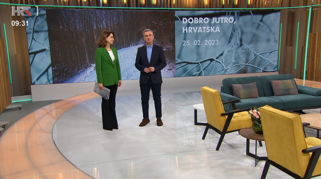 Prvi put nakon što je objavila da je trudna, Doris Pinčić vodila emisiju 'Dobro jutro, Hrvatska'