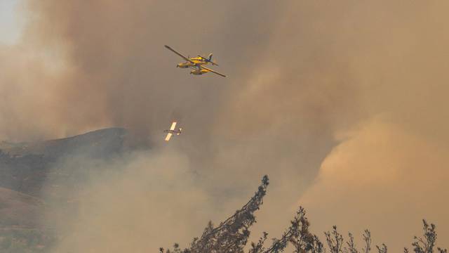 Wildfires burn forests on Greek island of Rhodes