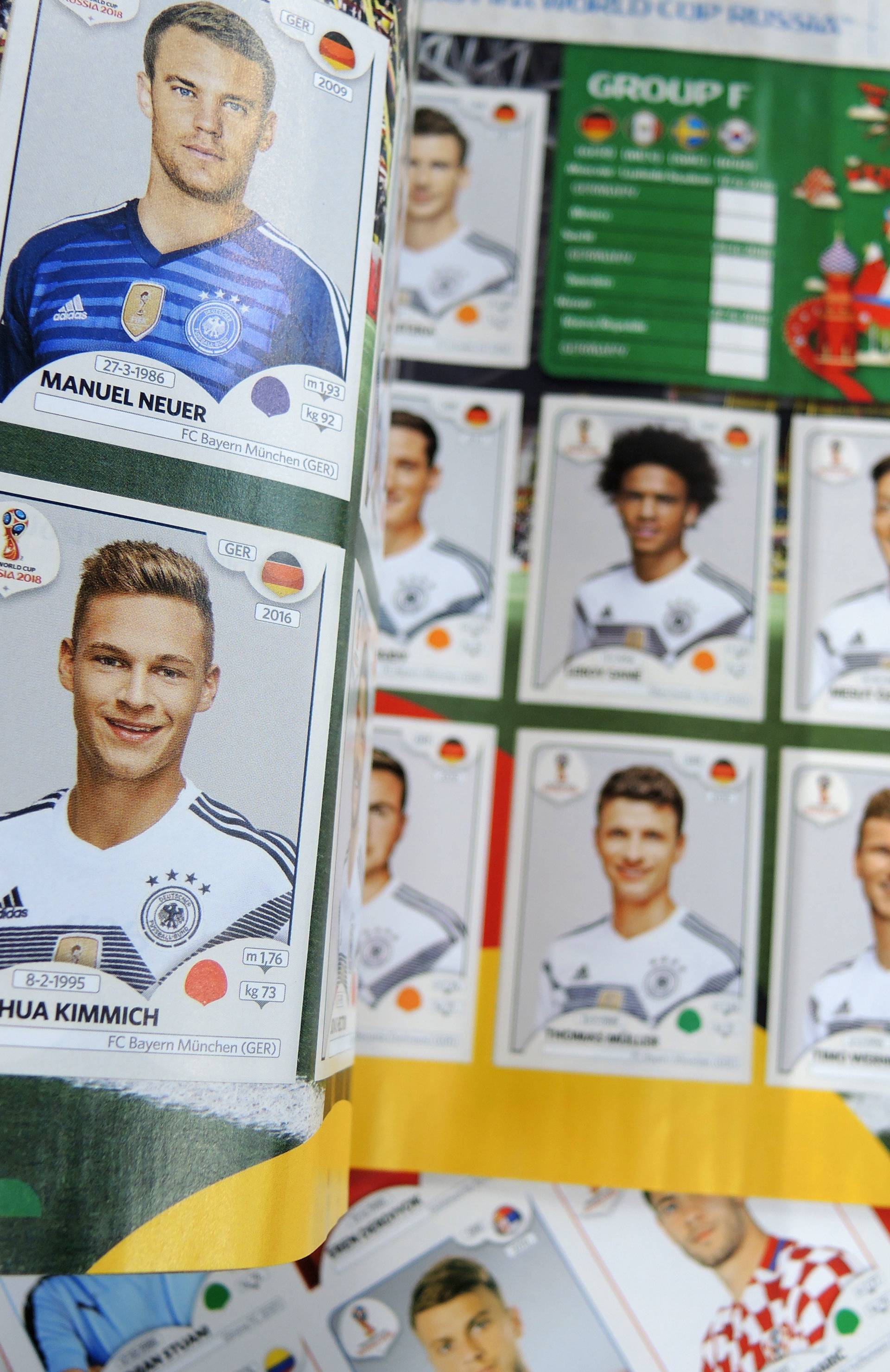 Panini stickers for World Cup in Russia