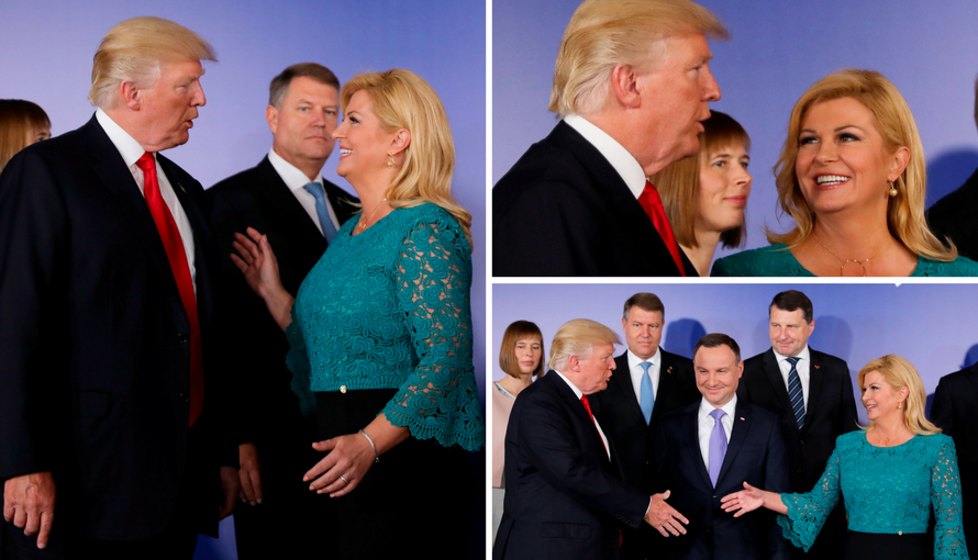 Trump: Jeste li čuli za projekt? Kolinda: Znam to i izgovoriti!