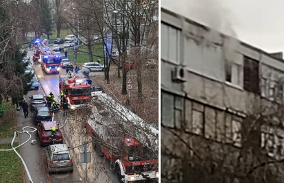 Gorio stan u Zagrebu, evakuirali čovjeka: 'Gusti dim se još širi'