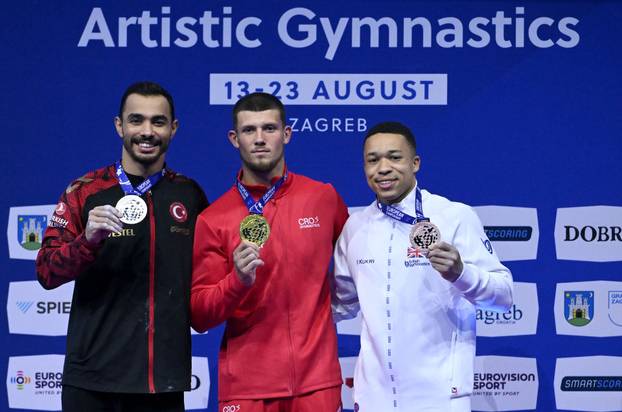 Zagreb: Illia Kovtun osvojio zlato u ručama na Europskom prvenstvu u gimnastici 2026.