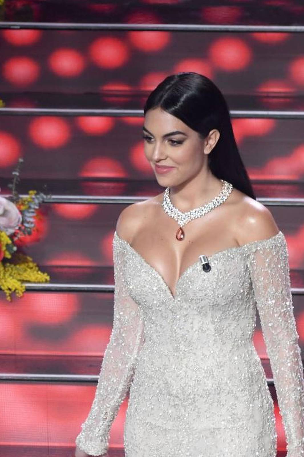 Sanremo, 70th Italian song festival 2020. Third evening. Georgina Rodriguez