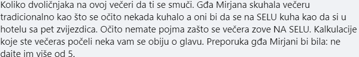 Gledatelji 'Večere' razočarani su ovotjednom ekipom: Kalkulanti. Sramota, tako niske ocjene dati