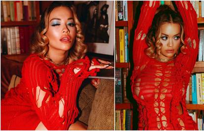 Mrežasta haljina otkrila je sve: Rita Ora ponovno izbacila grudi