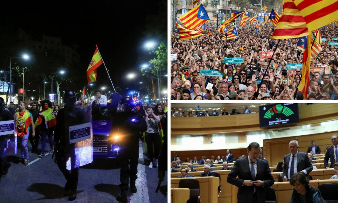 U Barcelonu je ušla španjolska policija, zabilježeni prvi neredi
