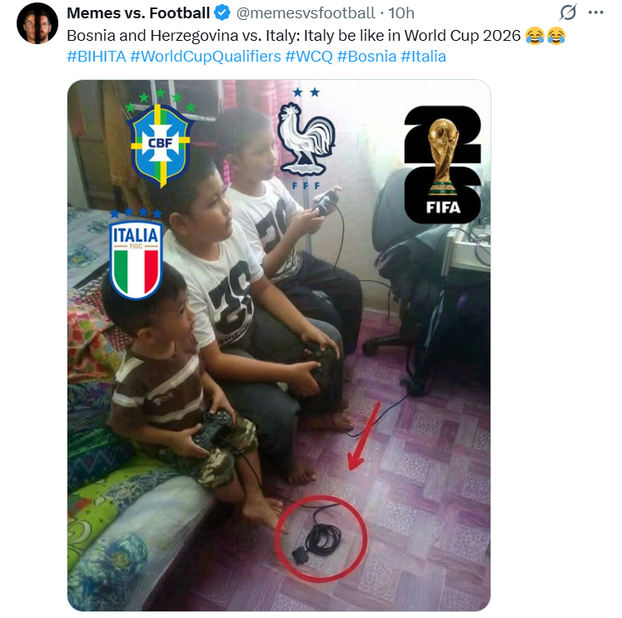 FOTO Društvene mreže pune su memova koji ismijavaju poraz Italije u Zenici: 'Pasta la vista!'