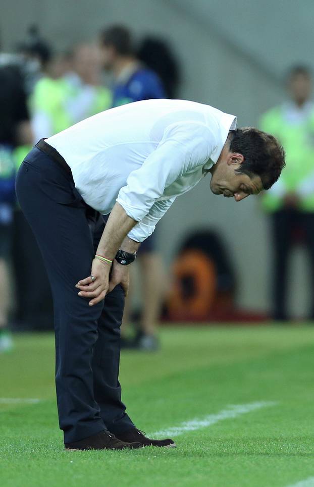 Gdanjsk: Tuga hrvatskih nogometaša nakon poraza od Španjolske