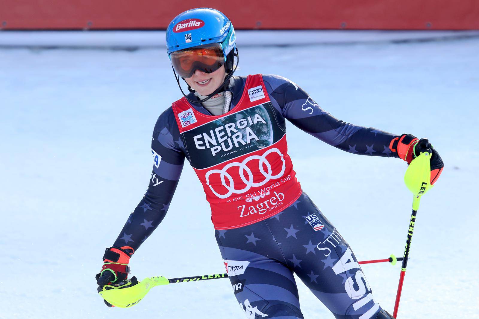 Zagreb: Prva vožnja prve utrke ženskog slaloma Audi FIS Svjetskog skijaškog kupa