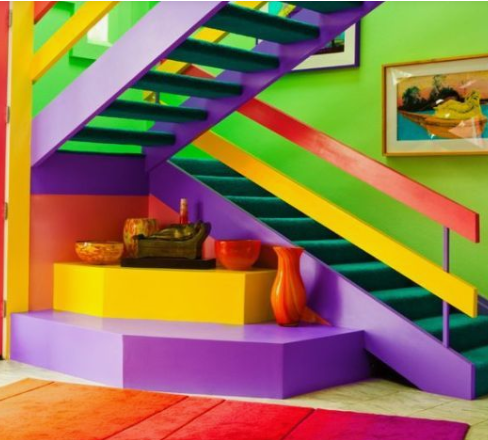 Kuća ove umjetnice je izvana i iznutra u različitim bojama