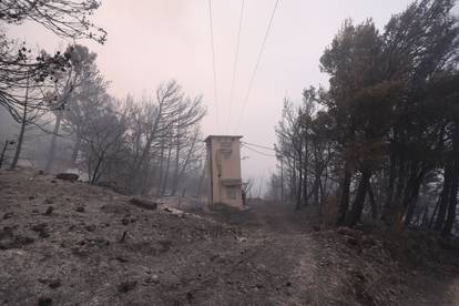 FOTO Teška noć u Tučepima: Umorni vatrogasci leže na cesti, vatra zahvatila kuće, ranč...