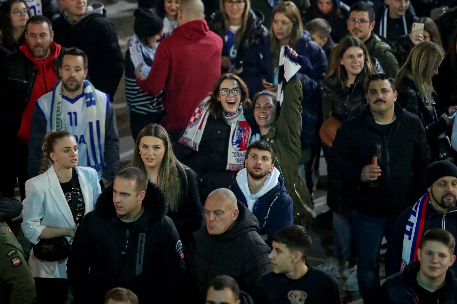 Zadar: Doček košarkaša Zadra nakon osvojenog kupa