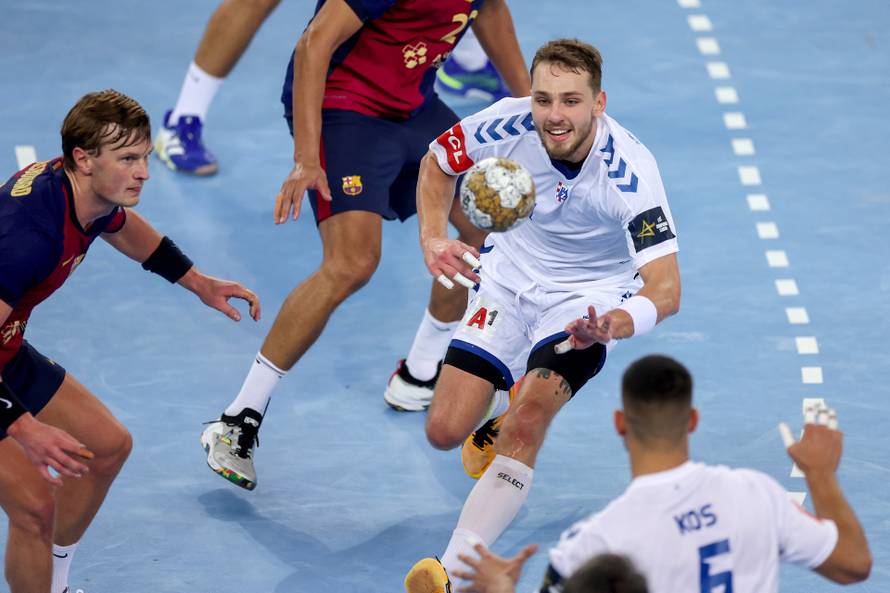 Susret 5. kola Lige prvaka između rukometaša Zagreba i Barce