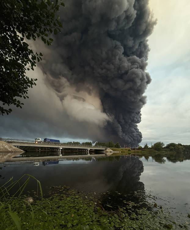 Wildberries warehouse in Moscow region on fire after Ukrainian drone attack