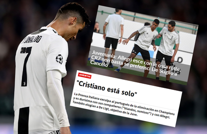 Talijanski mediji: Ronaldo opet fenomenalan, ali ne može sam
