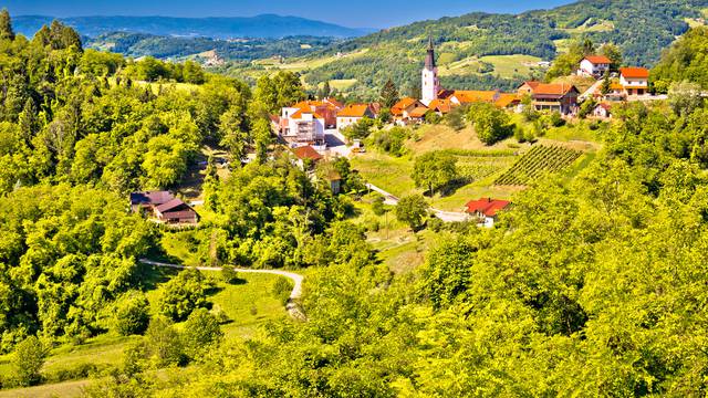Green,Region,Of,Zagorje,And,Town,Klanjec,View,,Rural,Croatia