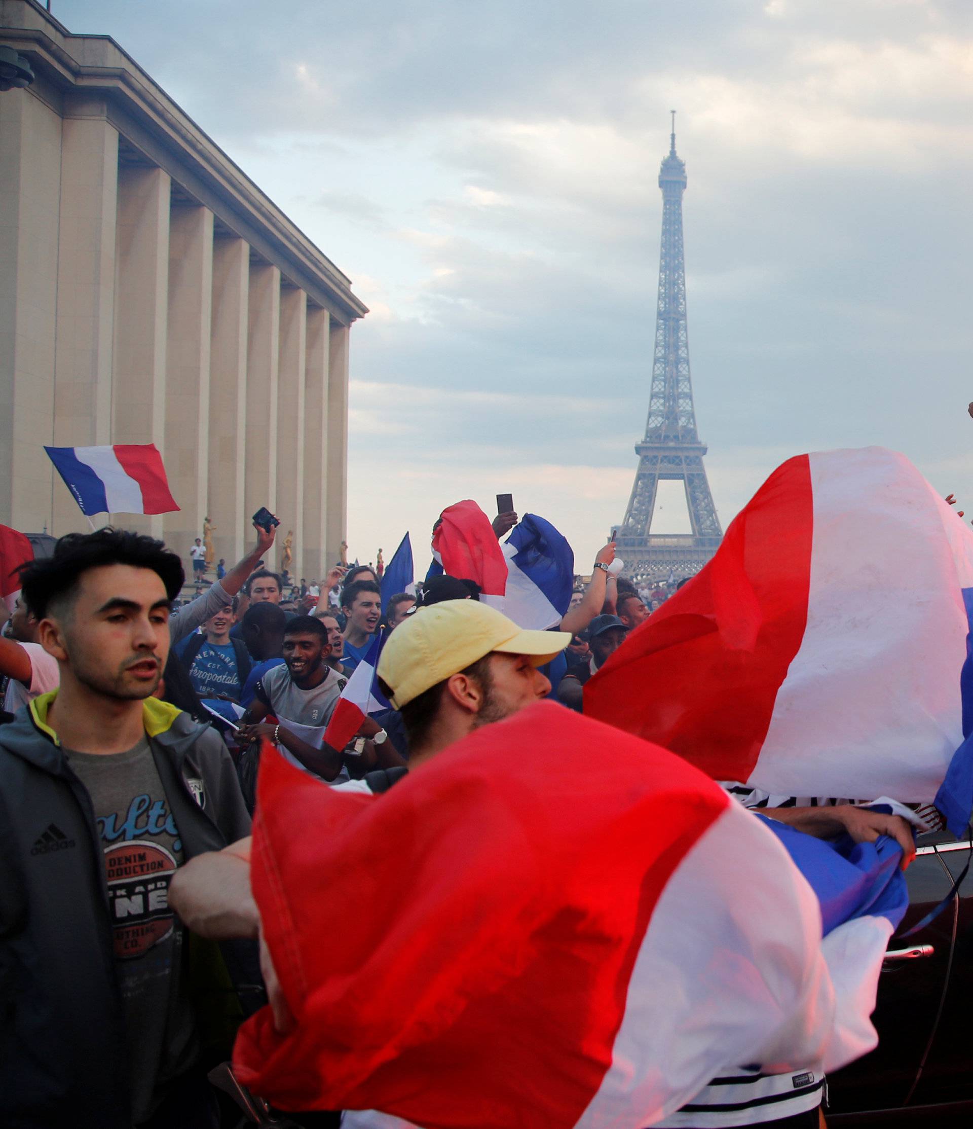 World Cup - Final - France fans watch France v Croatia