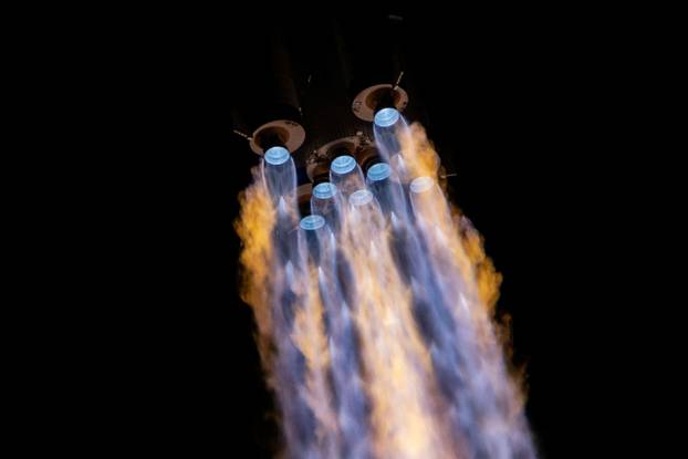 FILE PHOTO: Long March 2F rocket carrying the Shenzhou-21&nbsp;spacecraft blasts off from&nbsp;launchpad at Jiuquan&nbsp;Satellite&nbsp;Launch&nbsp;Center