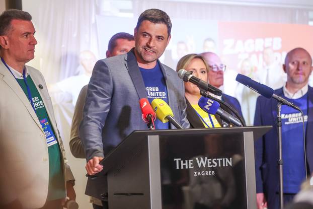 Zagreb: Davor Bernardic addressed the media at the Zagreb United Election Headquarters
