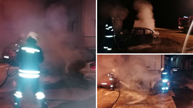 U Sinju su izgorjela dva BMW-a, vatra zahvatila i treći automobil