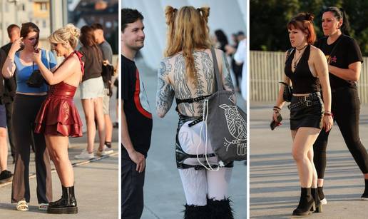 FOTO Pogledajte kako su se fanovi ispred Arene 'zagrijavali' za nastup Marilyna Mansona