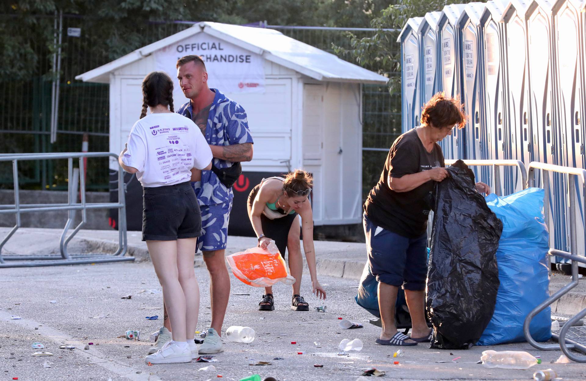 Split: Čišćenje velikih količina otpada nakon Ultra Europe Festivala