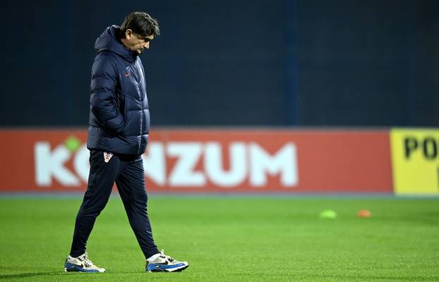 Zagreb: Trening nogometne reprezentacije prije utakmice protiv Latvije
