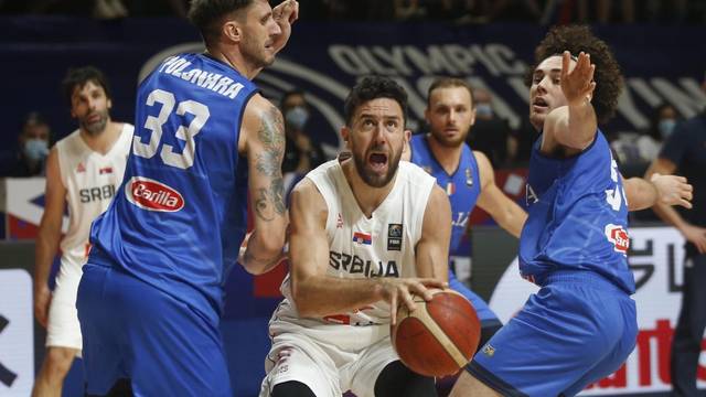 FIBA Olympic Qualifying Tournament Final - Serbia v Italy