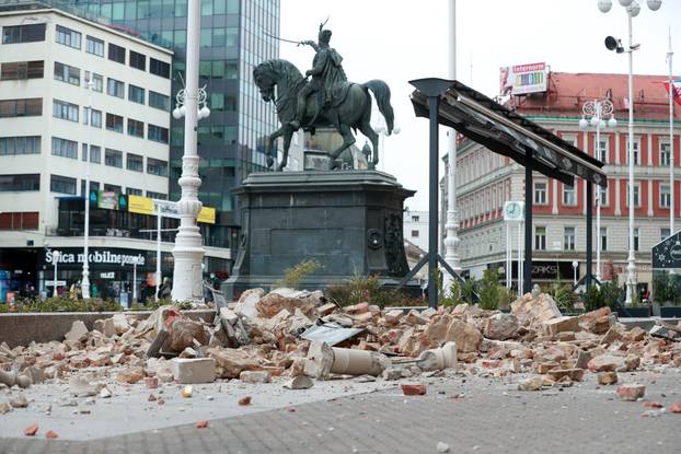 Oštećenja u centru Zagreba nakon potresa